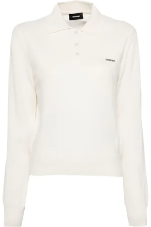We11 Done Cashmere knitted polo top