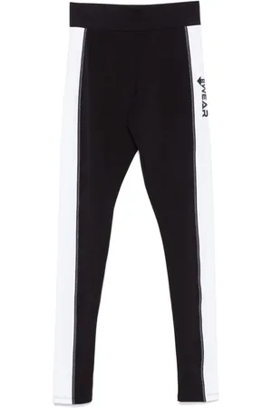 Moschino Rubberised-logo leggings