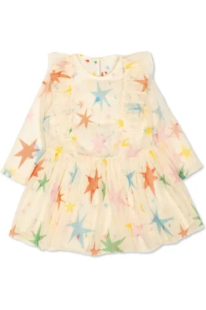Stella McCartney Star-print ruffled tulle dress