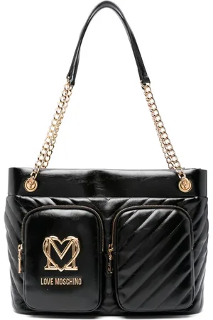 Moschino Logo-plaque shoulder bag