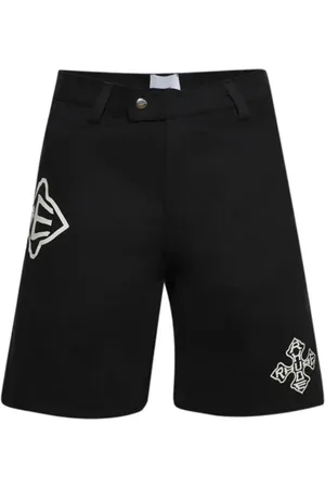 Rhude Cross-logo twill shorts