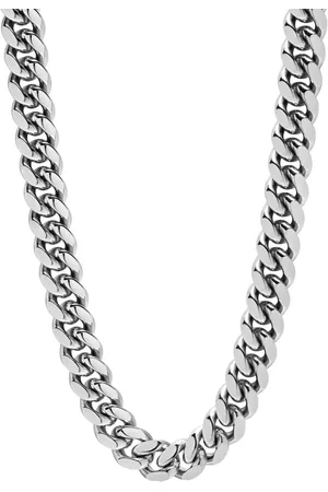 Nialaya Rolo-chain stainless steel necklace