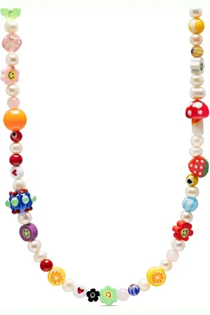 Nialaya Beaded pearl choker necklace