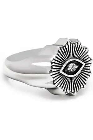Nialaya Evil Eye crystal ring