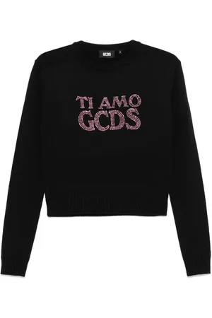 GCDS Crystal-embellished sweater