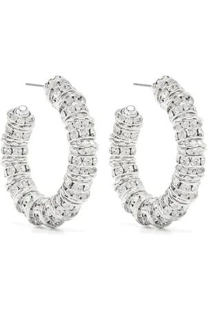 MAGDA BUTRYM Crystal hoop earrings