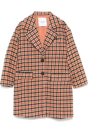 MISS GRANT Houndstooth-pattern coat