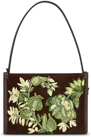 Etro Embroidered suede pouch
