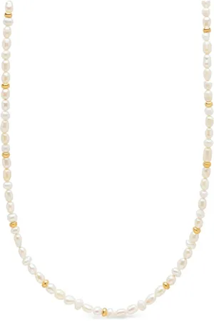 Nialaya Mini pearl choker necklace