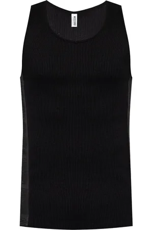 Moschino Ribbed-texture tank top