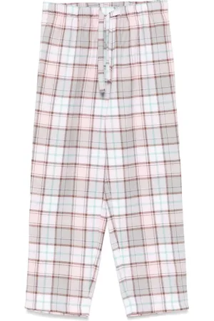 MC2 SAINT BARTH Tartan-pattern flannel pajama trousers