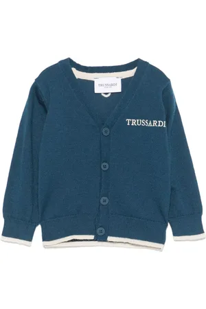 Trussardi Logo-embroidered cardigan