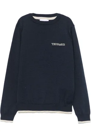 Trussardi Embroidered-logo sweater