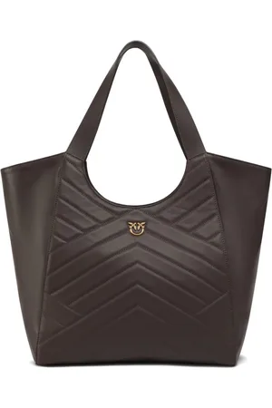 Pinko Chevron-quilted tote bag