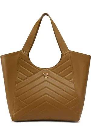 Pinko Chevron-quilted tote bag