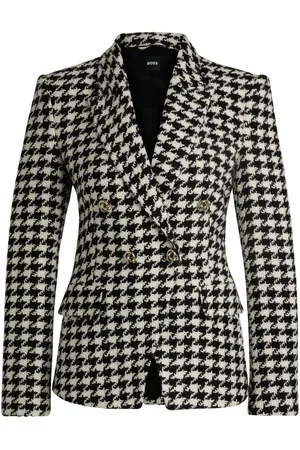 HUGO BOSS Houndstooth-pattern blazer