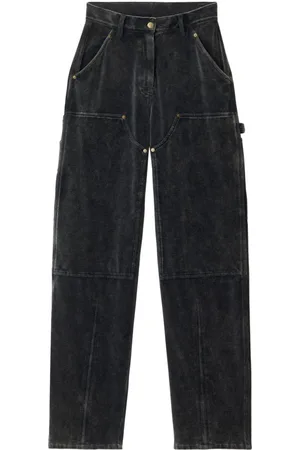 Alexander Wang Velour high-waisted trousers