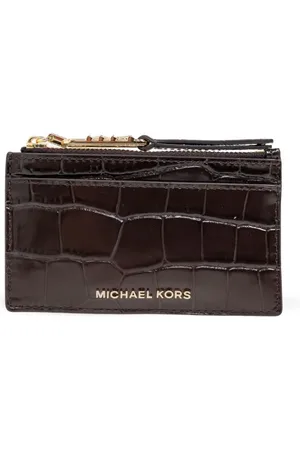Michael Kors Crocodile-embossed cardholder
