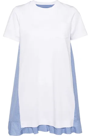 SACAI Cotton Poplin x Cotton Jersey dress