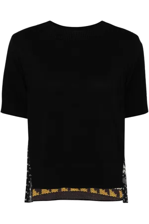 SACAI Pattern knitted T-shirt