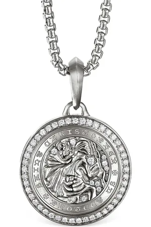 David Yurman Sterling St. Christopher amulet (34.5mm)