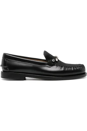 FORTE FORTE Crystal-embellished loafers