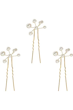 Jennifer Behr Three-pack Primavera pearl-detail hairpins