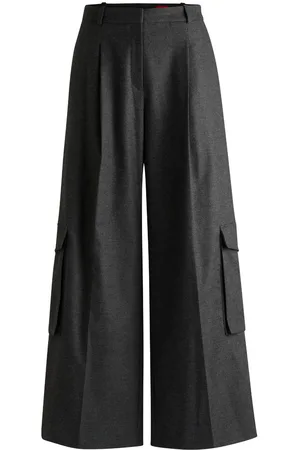 HUGO BOSS Wide-leg cargo trousers
