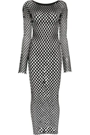 Roberto Cavalli Mesh-design dress