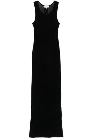 Ludovic De Saint Sernin Velvet tank maxi dress