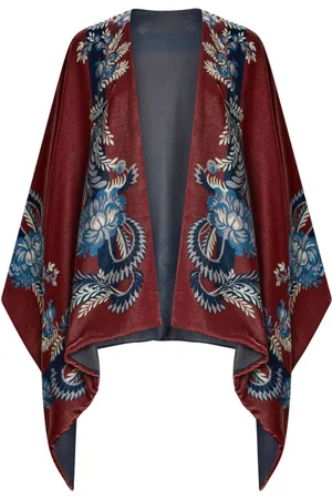 Etro Paisley-print velvet cape