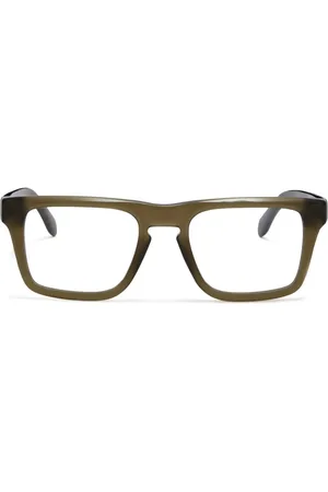 Palm Angels Monogram-plaque rectangle-frame glasses