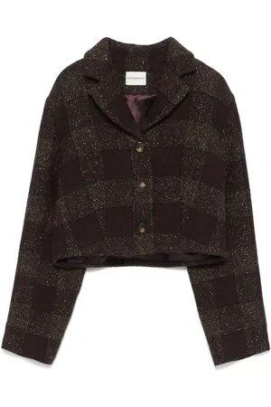 Claudie Pierlot Checked buttoned jacket