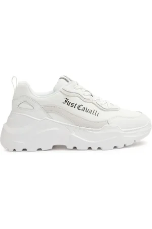 Roberto Cavalli Logo-print panelled sneakers