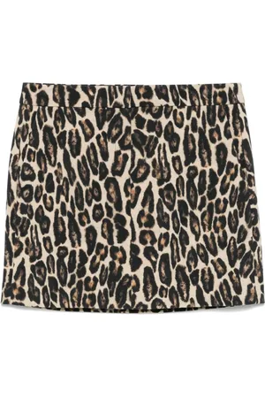 THEORY Leopard-print mini skirt