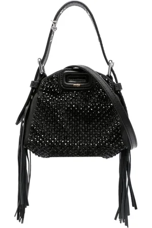 Maje Rhinestone-embellished mini bag