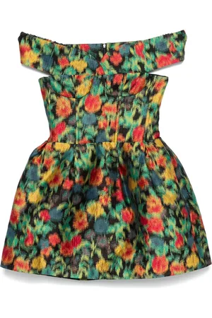 Shushu/Tong Abstract-print mini dress