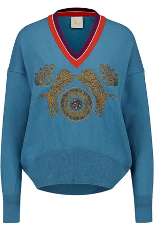 Paula Embroidered cashmere sweater
