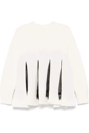 SACAI Fringed sweatshirt