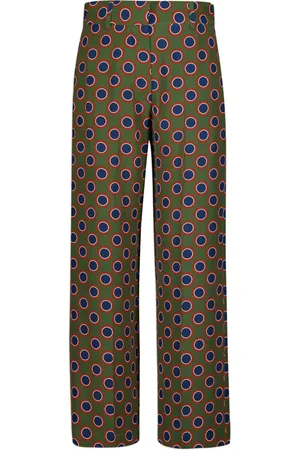 Paula Printed silk trousers