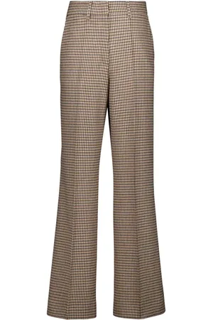 Paula Houndstooth-pattern trousers