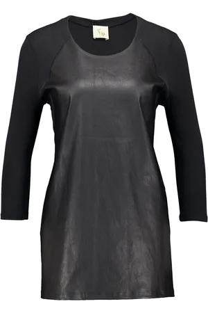 Paula Leather long-sleeve t-shirt