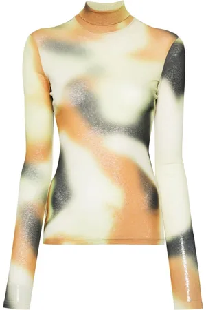 Nanushka Smudged graffiti-print top