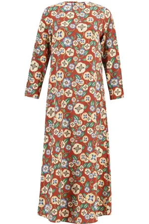 Paula Printed silk midi dress