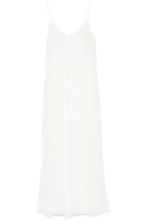 Twin-Set Floral-appliqu?? maxi dress