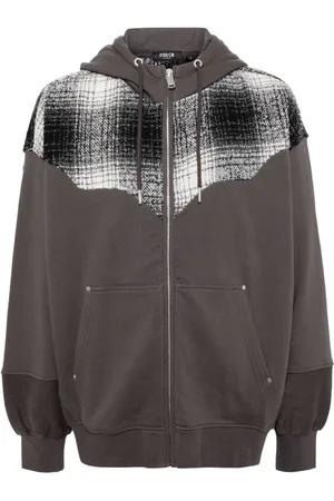 FIVE CM Paneled hooded jacket