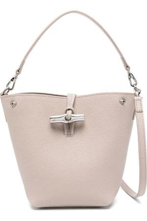 Longchamp Le Roseau XS leather bucket bag