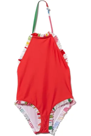 PUCCI Junior Ruffled-trim swimsuit