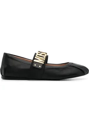 Moschino Logo-lettering ballet flats