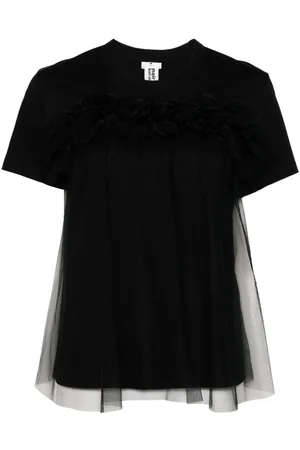 NOIR KEI NINOMIYA Ruffle short sleeves T-shirt